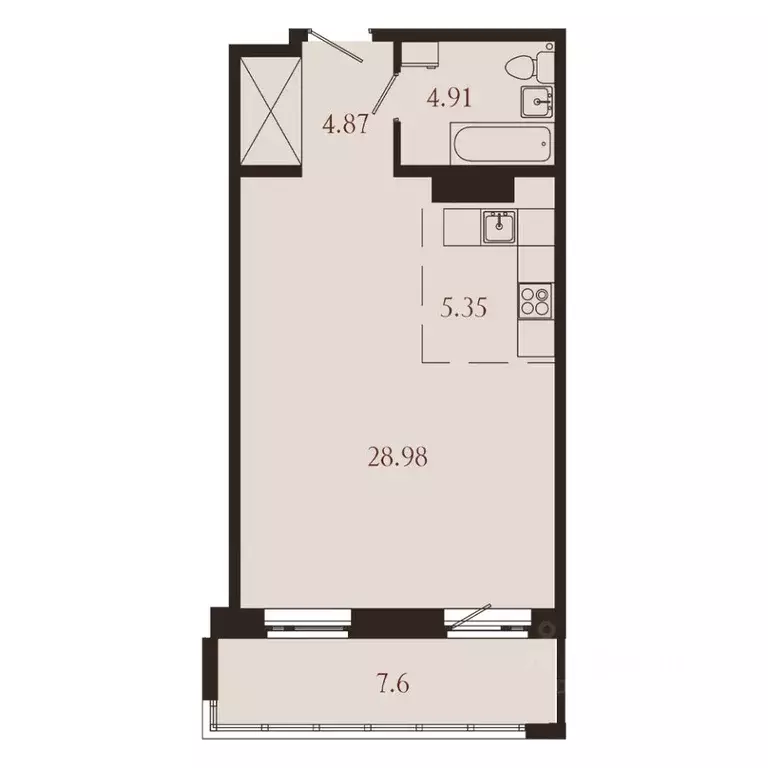 1-к кв. Иркутская область, Иркутск Советская ул., 115/1 (51.71 м) - Фото 1