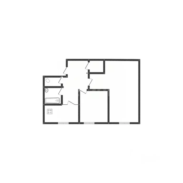 2-к кв. Курганская область, с. Кетово бул. Мира, 3 (43.0 м) - Фото 2