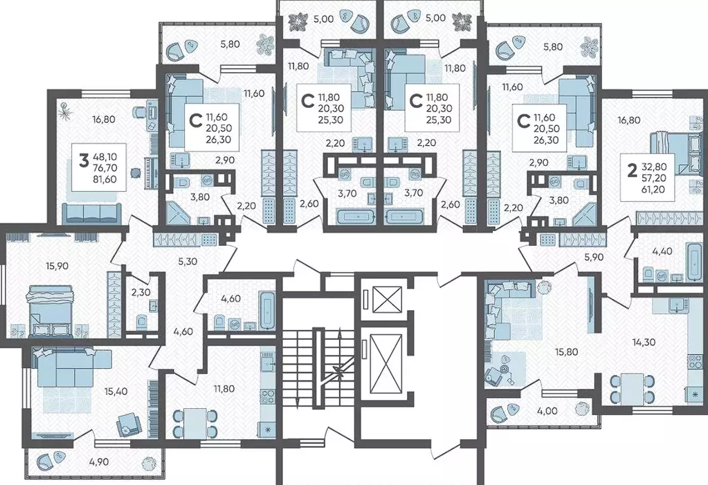 Студия Краснодарский край, Сочи городской округ Горный Квартал жилой ... - Фото 2