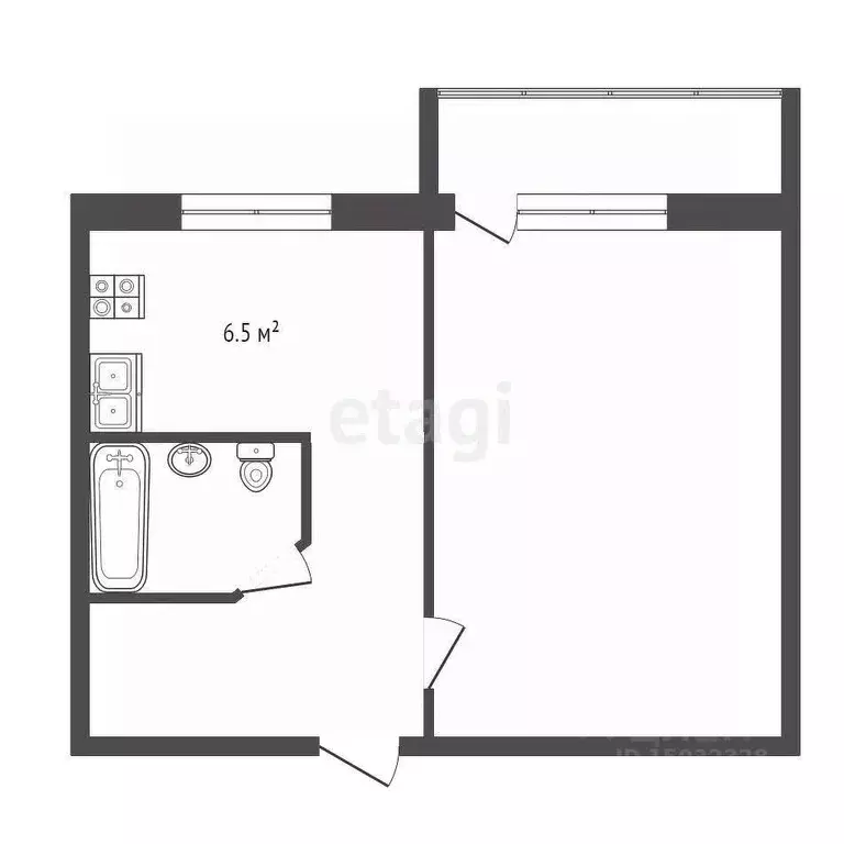 1-к кв. Владимирская область, Муром ул. Лаврентьева, 43 (30.1 м) - Фото 0
