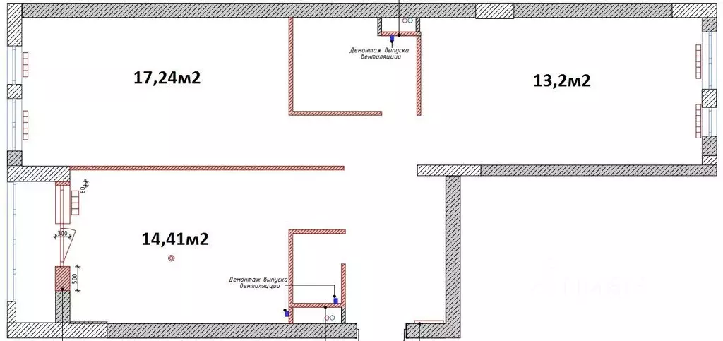 Квартира, 2 комнаты, 67.5 м - Фото 1