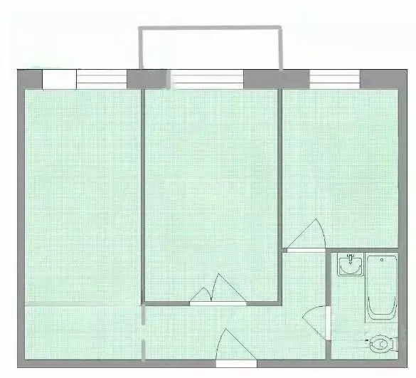 2-к кв. Иркутская область, Иркутск ул. Станиславского, 33 (48.8 м) - Фото 2
