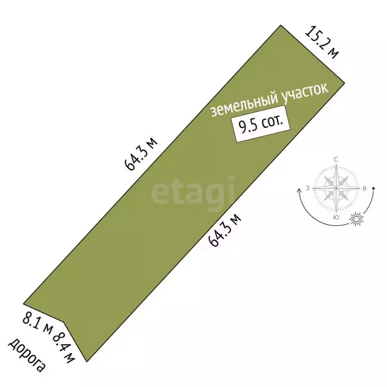 Участок в Вологодская область, Шекснинский муниципальный округ, д. ... - Фото 1