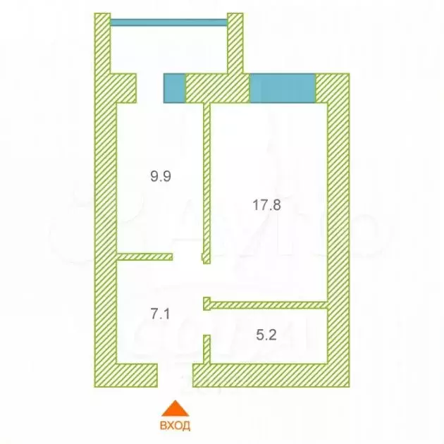 1-к. квартира, 40 м, 6/16 эт. - Фото 1