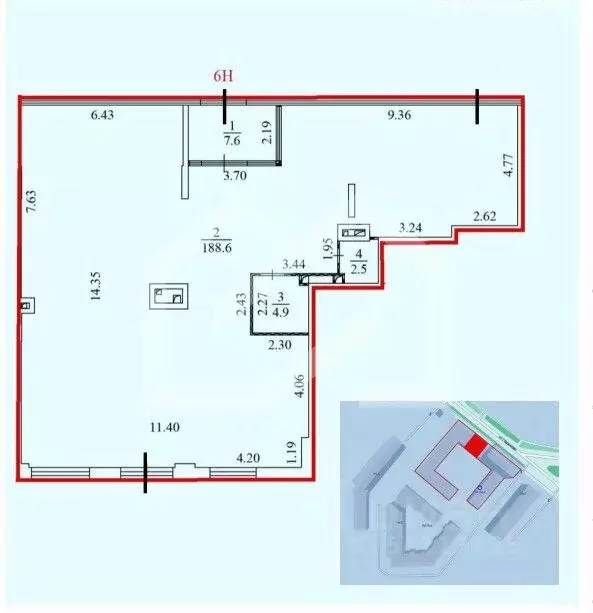 Помещение свободного назначения в Москва ул. Годовикова, 11к2 (204 м) - Фото 1