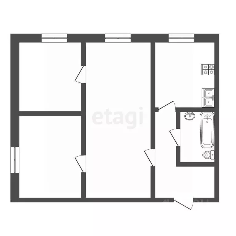 2-к кв. Тамбовская область, Мичуринск пос. Рабочий, ул. Линейная, 6 ... - Фото 2