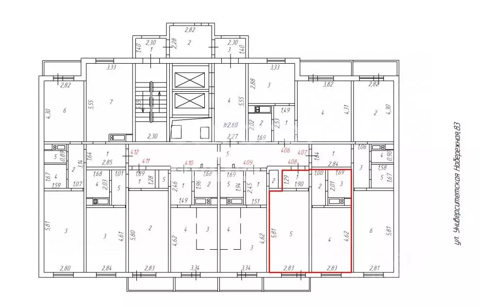 1-к кв. Челябинская область, Челябинск Университетская Набережная ул., ... - Фото 2