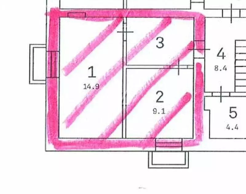 Офис (36 м) - Фото 2