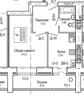1-к кв. Марий Эл, Йошкар-Ола ул. Дружбы, 111 (44.24 м) - Фото 2