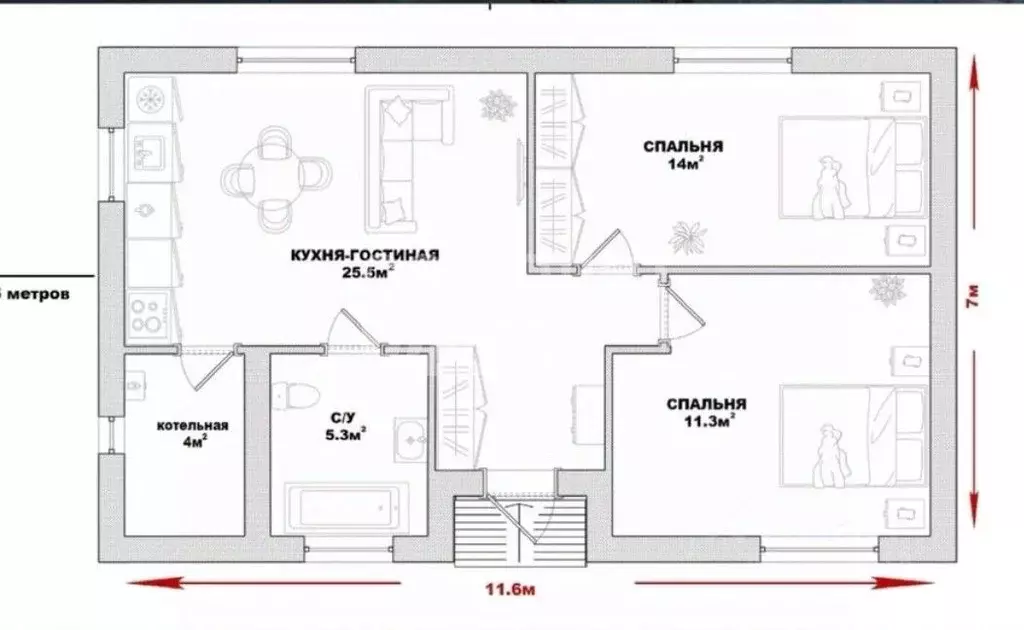 Дом в Краснодарский край, Динской район, Новотитаровская ст-ца пер. ... - Фото 2