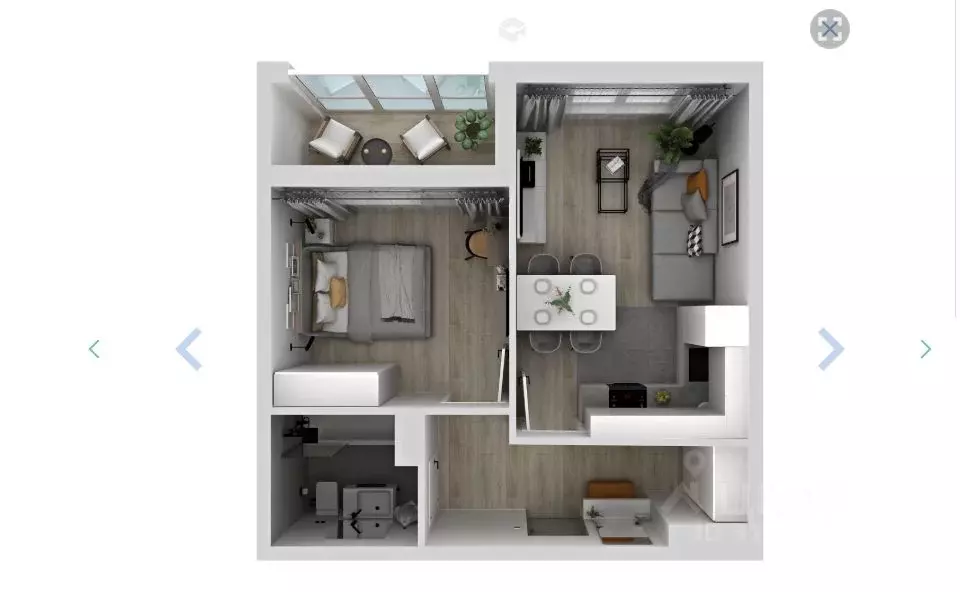 2-к кв. Иркутская область, Иркутск Пшеничная ул., 15/1 (38.68 м) - Фото 1