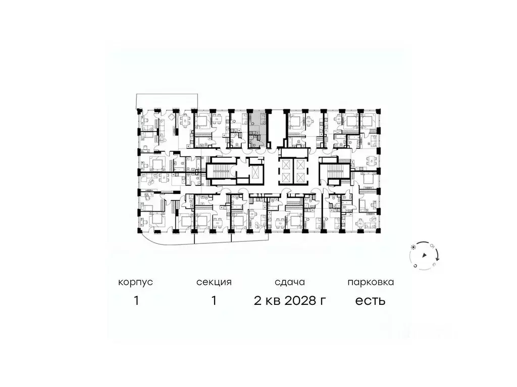 Студия Москва Левел Звенигородская жилой комплекс (17.4 м) - Фото 1