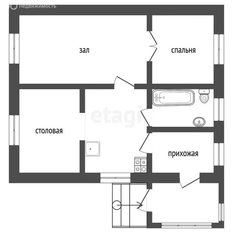 Дом в Тамбов, улица Дубасова (46.2 м) - Фото 0