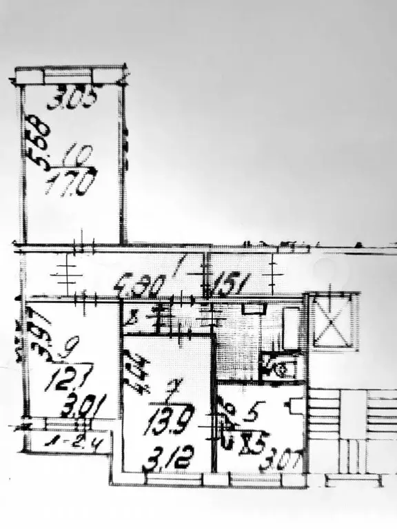 3-к. квартира, 73 м, 4/9 эт. - Фото 0