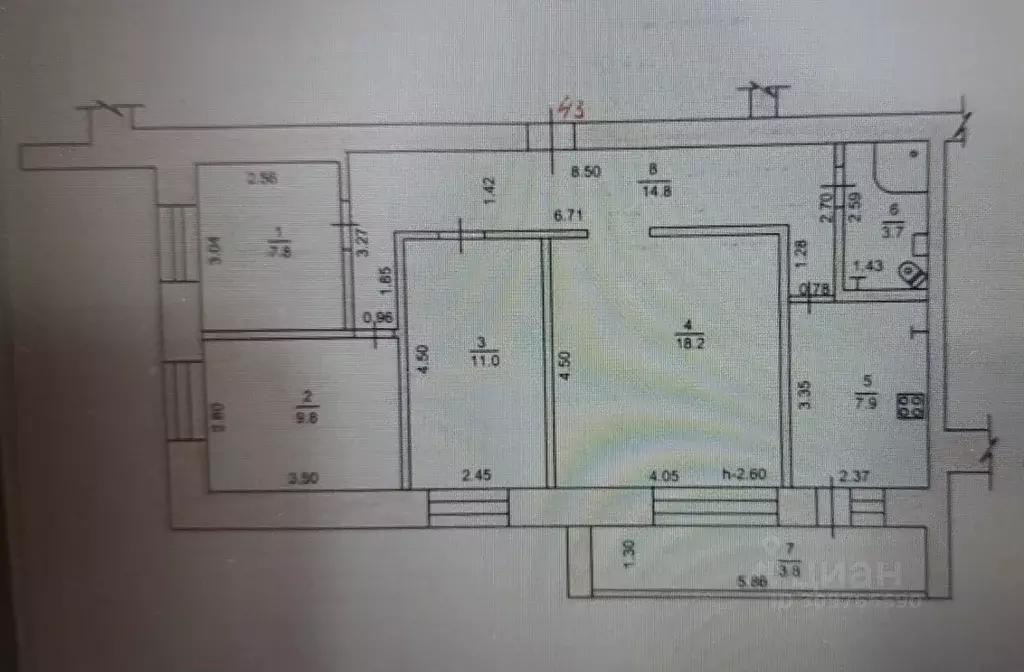 4-к кв. Татарстан, Елабуга ул. Тази Гиззата, 16/73 (73.0 м) - Фото 0