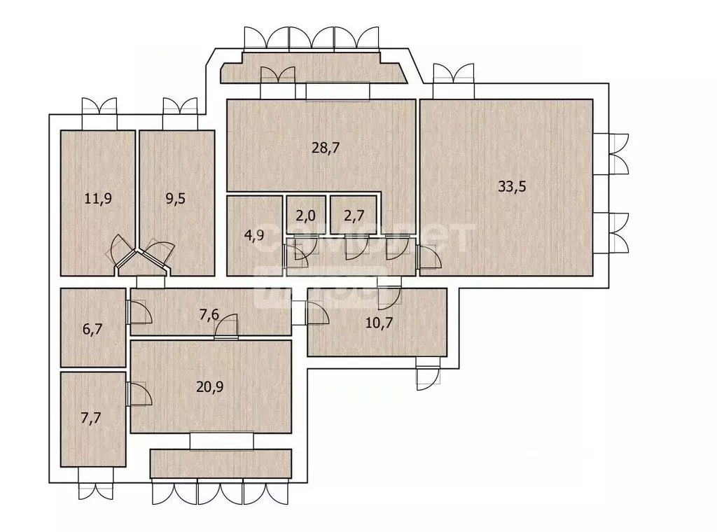 5-к кв. Башкортостан, Уфа Хадии Давлетшиной бул., 18 (152.2 м) - Фото 2