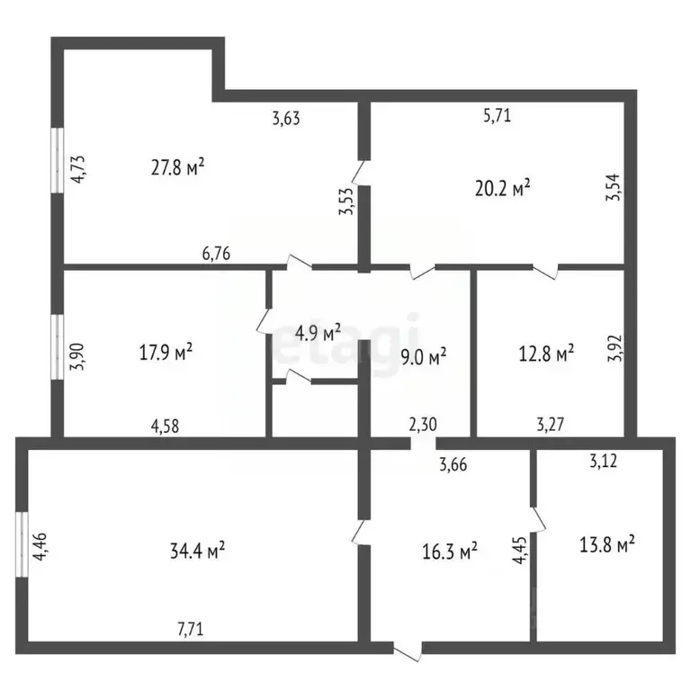 3-к кв. Амурская область, Благовещенск Артиллерийская ул., 17 (159.7 ... - Фото 1