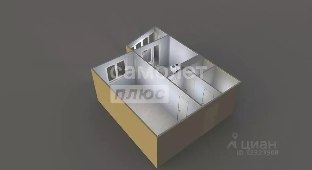 Квартира, 1 комната, 40.6 м - Фото 1