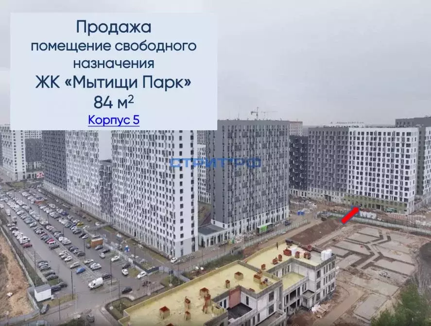 Торговая площадь в Московская область, Мытищи Мытищи Парк жилой ... - Фото 1