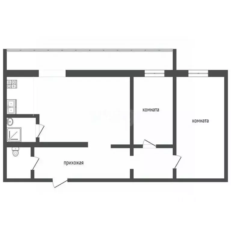 2-к кв. Крым, Бахчисарай ул. Панфилова, 28 (52.1 м) - Фото 1