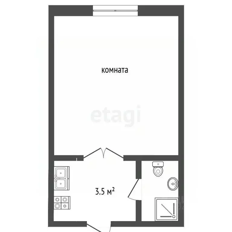1-к кв. Крым, Евпатория ул. Караимская, 31 (19.1 м) - Фото 2