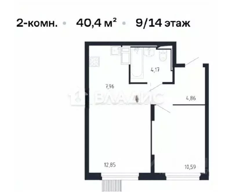 2-к кв. Москва Ленинградское ш., 229Ак1 (39.7 м) - Фото 2