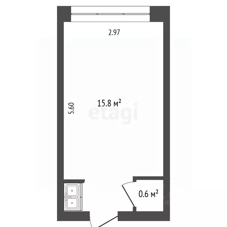 Комната Хабаровский край, Комсомольск-на-Амуре ул. Котовского, 7 (15.8 ... - Фото 2