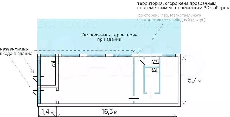 Помещение свободного назначения 100 м - Фото 0