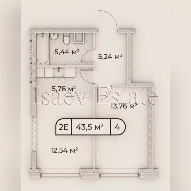 1-к кв. Москва просп. Генерала Дорохова, 39к2И (43.5 м) - Фото 1