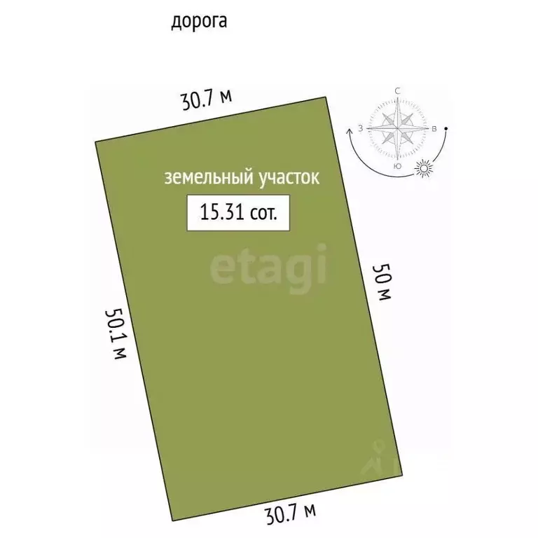 Участок в Крым, Феодосия муниципальный округ, с. Степное ул. Прудная ... - Фото 1