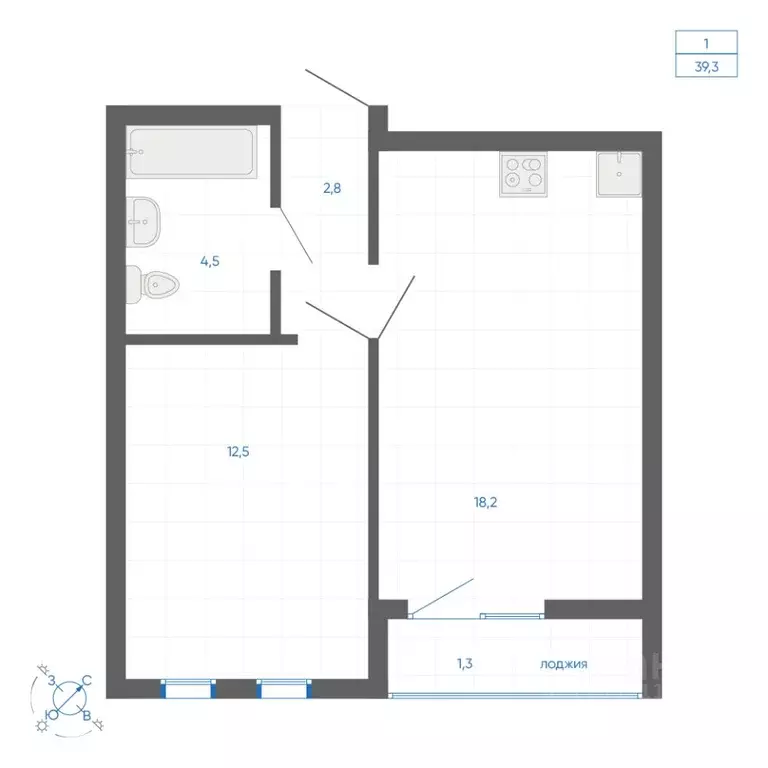 1-к кв. Свердловская область, Екатеринбург ул. Вильгельма де Геннина, ... - Фото 1