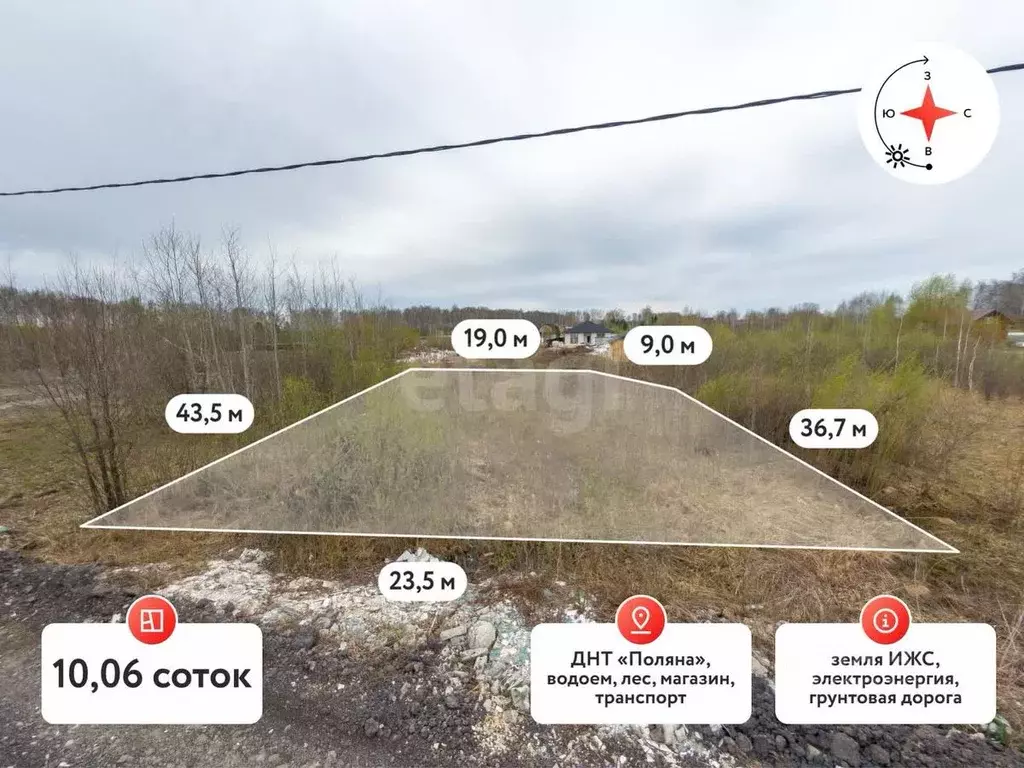 Участок в Тюменская область, Тюмень Поляна садовое общество, ул. ... - Фото 1