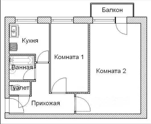 2-к кв. Москва ул. Нижняя Масловка, 18 (47.0 м) - Фото 0