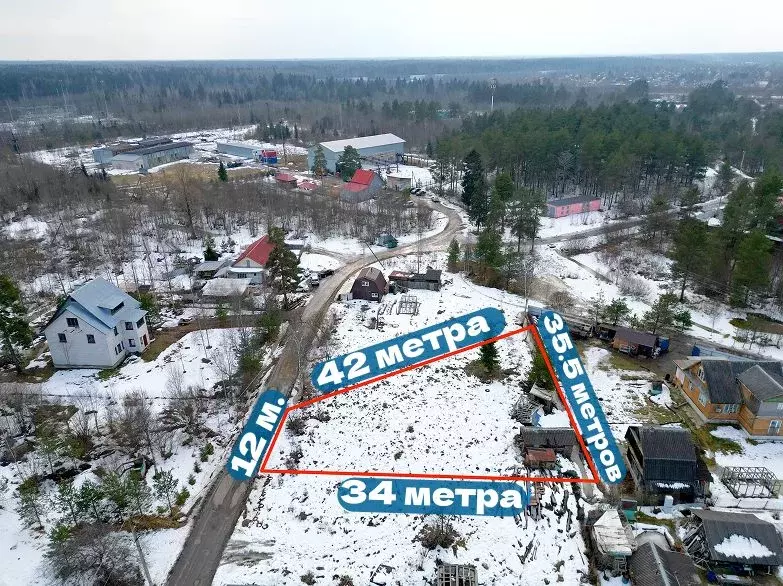 Участок в Ленинградская область, Тосненский район, Ульяновское ... - Фото 2