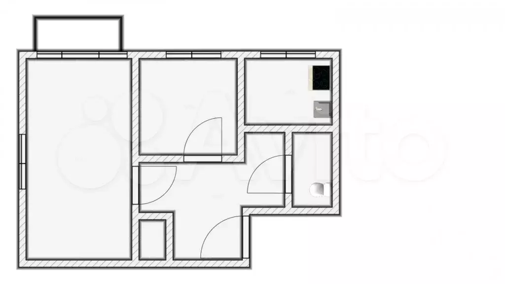 2-к. квартира, 41 м, 2/5 эт. - Фото 0