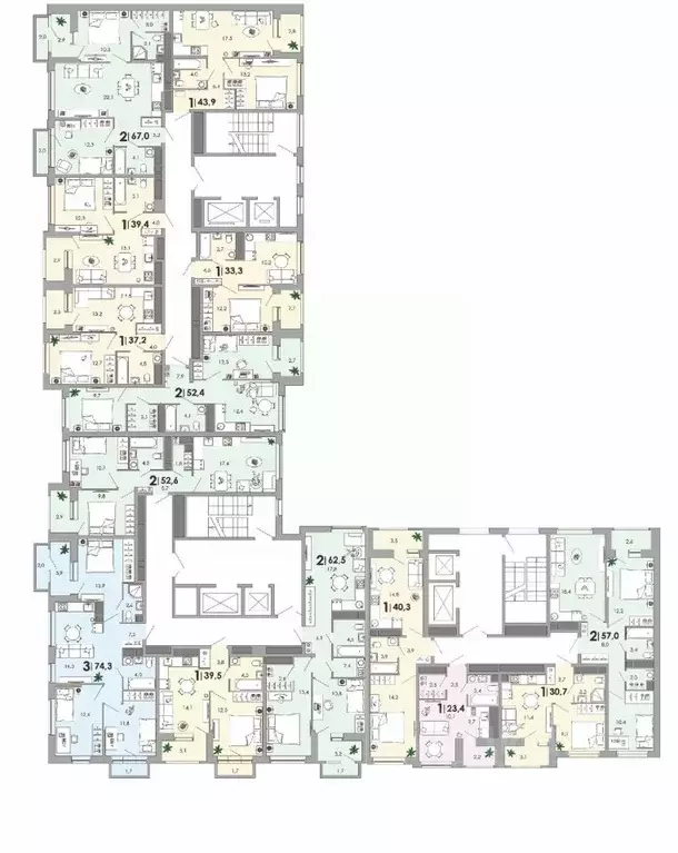 1-к кв. Тверская область, Тверь Южный мкр,  (40.3 м) - Фото 1