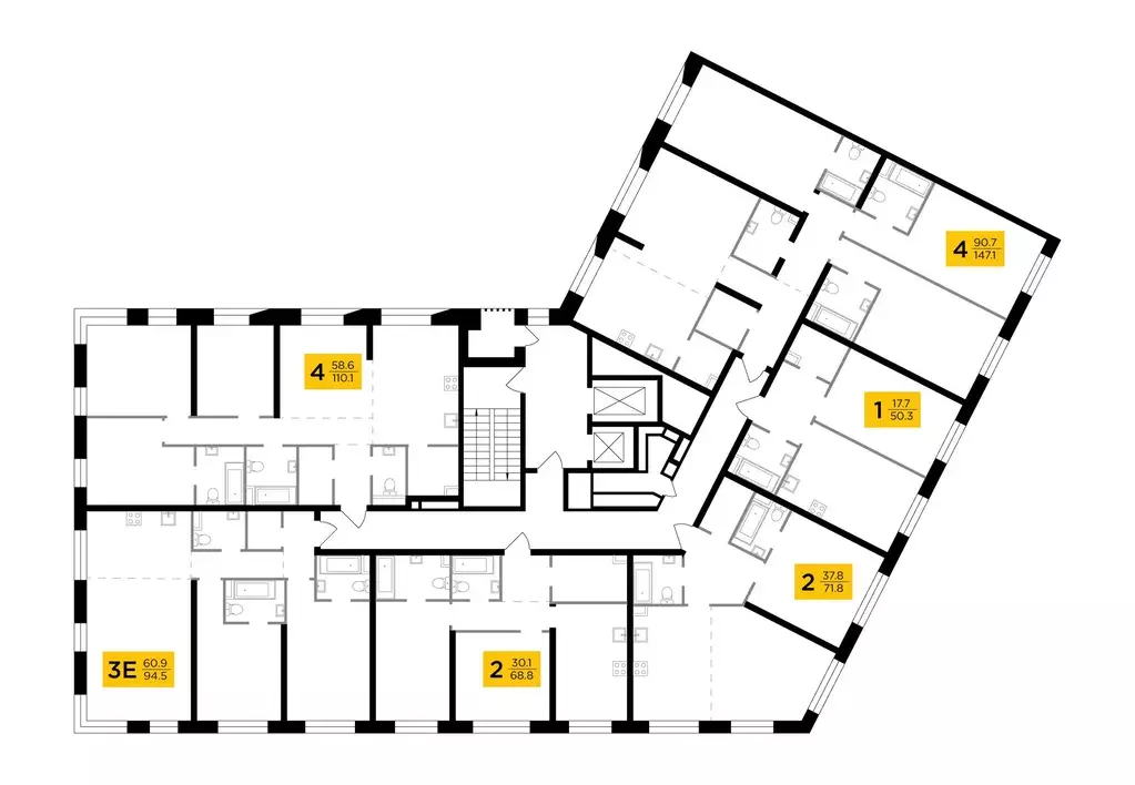 3-к кв. Москва ул. Эдуарда Стрельцова, 2к2 (107.8 м) - Фото 1