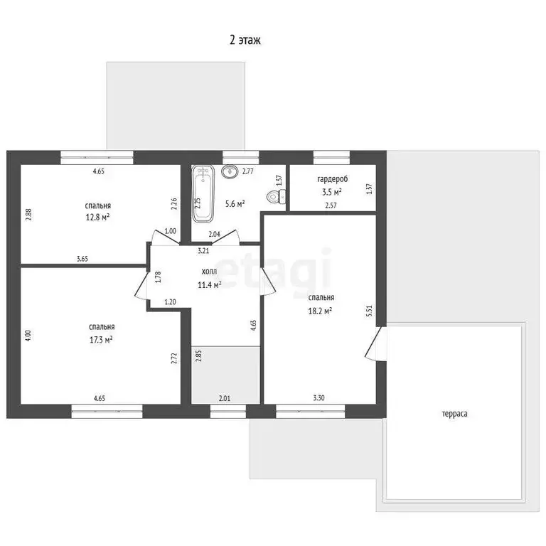 Дом в село Троицкое, 3-я Островная улица (198 м) - Фото 1