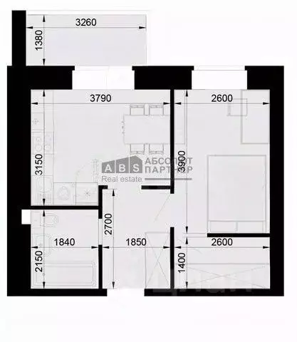 1-к кв. Новгородская область, Великий Новгород Озерная ул., 14к3 (37.6 ... - Фото 2