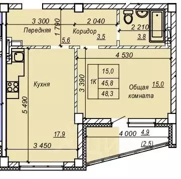 1-к кв. новосибирская область, новосибирск затулинский жилмассив, ул. . - Фото 0