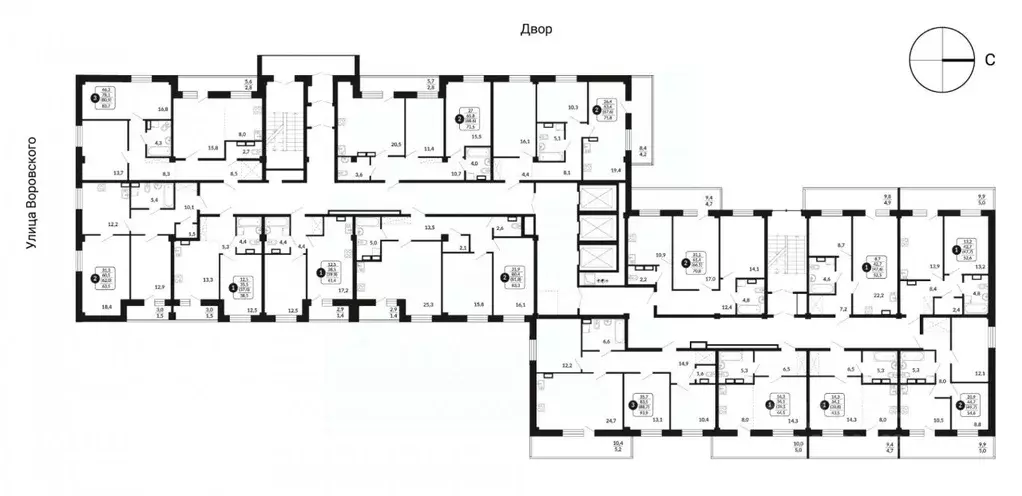 1-к кв. Кировская область, Киров ул. Воровского, 97 (43.5 м) - Фото 1