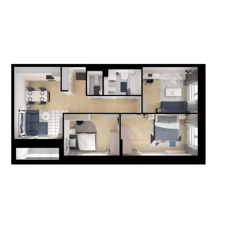 3-к кв. Ярославская область, Ярославль Волга Парк жилой комплекс, 6Б ... - Фото 2