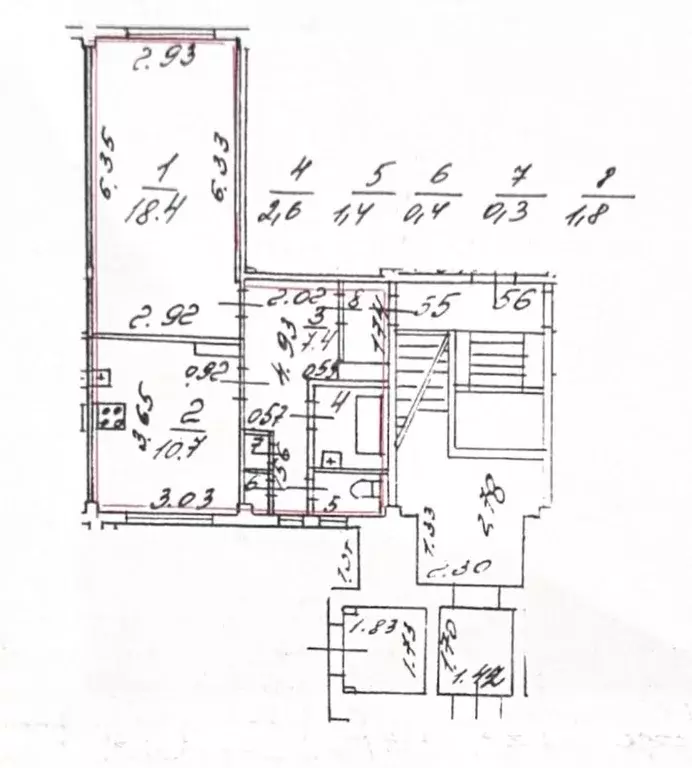 1-к кв. Санкт-Петербург ул. Бабушкина, 117к1 (43.0 м) - Фото 2