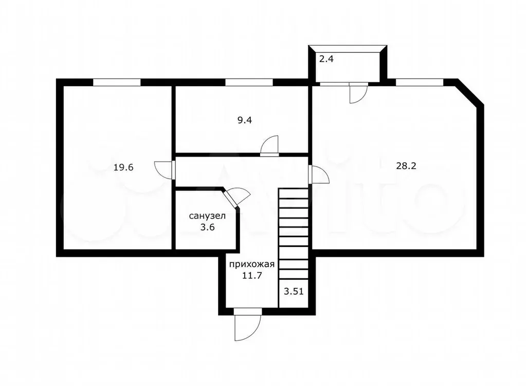 3-к. квартира, 180 м, 3/4 эт. - Фото 1