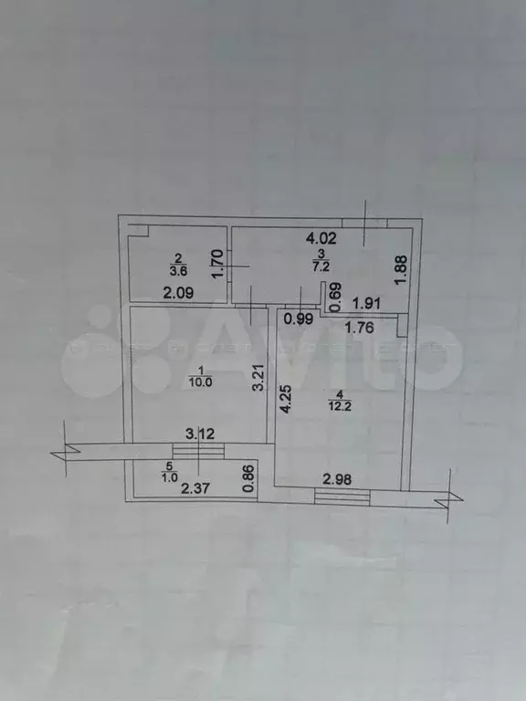 1-к. квартира, 35 м, 2/3 эт. - Фото 0