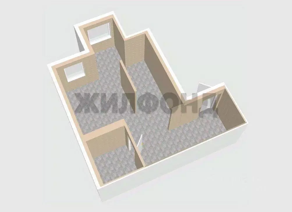 Студия Белгородская область, Белгород ул. Семейная, 13 (31.2 м) - Фото 1