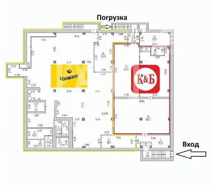 Торговая площадь в Челябинская область, Челябинск Комсомольский ... - Фото 0