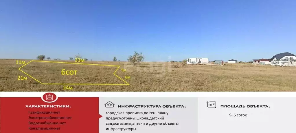 Участок в Крым, Симферопольский район, Родниковское с/пос, с. Новый ... - Фото 0
