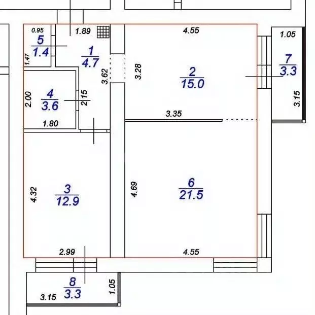 2-к кв. Тверская область, Тверь Бурашевское ш., 62 (59.1 м) - Фото 1