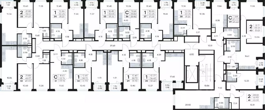 2-к кв. Ленинградская область, Ломоносовский район, Аннинское ... - Фото 2